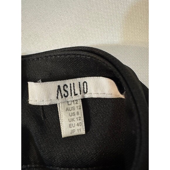 ASILIO PLAY LOUD BLACK RUFFLED BELL SLEEVES size 6 NEW - Picture 5 of 9